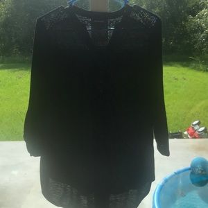 Black half sleeve shirt!